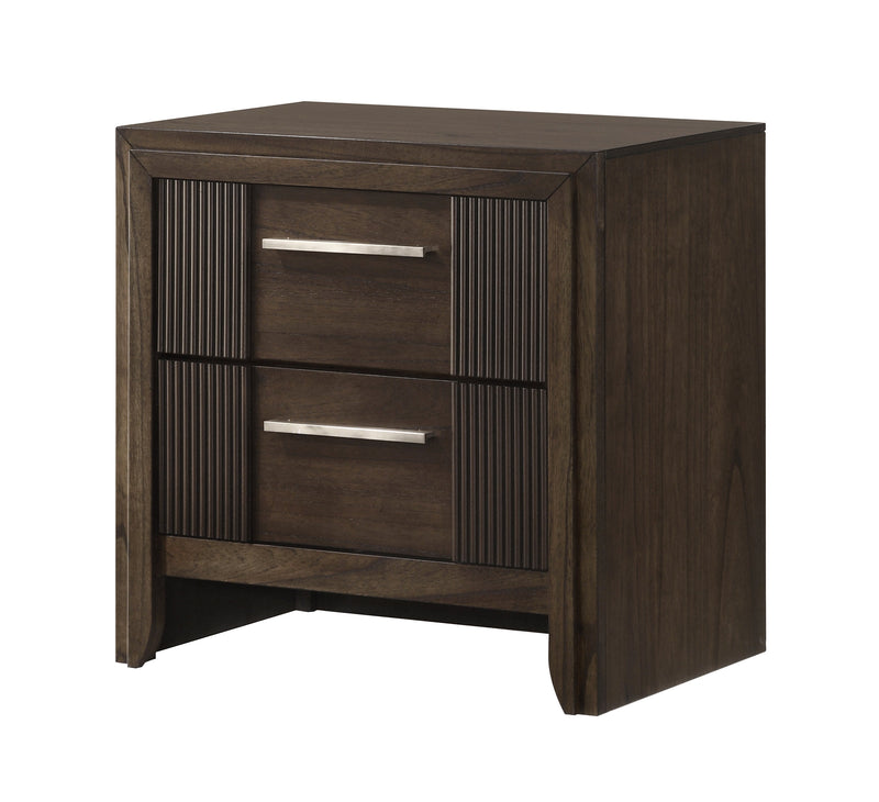 Carlton Brown Upholstered Panel Bedroom Set - Lara FurnitureBedroom Set