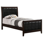 Carlton Wood Twin Panel Bed Cappuccino - 202091T