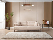 Carmen 4-pieces (2 Sofa & 2 Chair) Livingroom in Grey - White - 200-ELIF-CAR-A520-3311