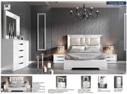 Carmen Bed White Queen - Lara FurnitureQueen Bed