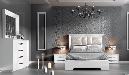 Carmen Bedroom White Set - Lara FurnitureBedroom Set