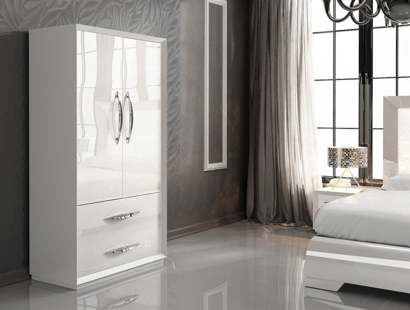 Carmen Bedroom White Set - Lara FurnitureBedroom Set
