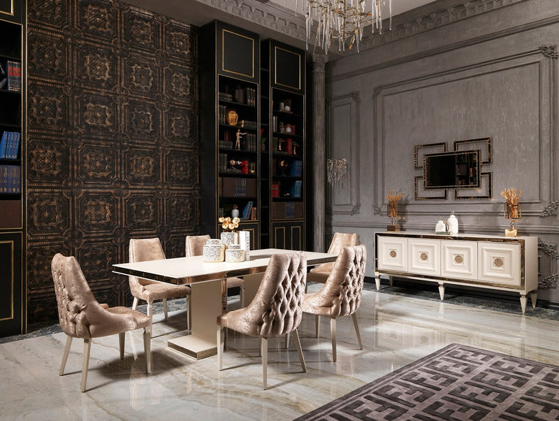Carmen Dining Chair in Cream - 200-CAR-1071-CH