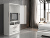 Carmen White 2 Door Wardrobe - i23980 - Lara Furniture
