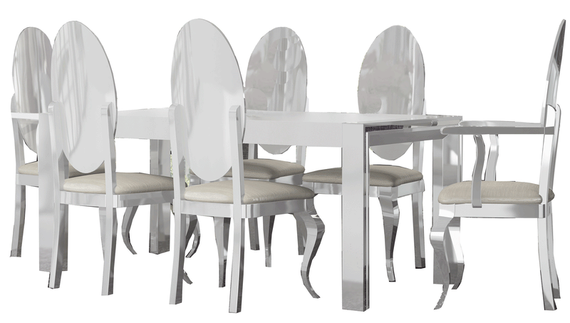 Carmen White Dining Table - i27703 - Lara Furniture