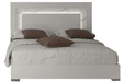 Carrara Bed White W/Light Queen - Lara Furniture
