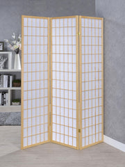 Carrie 3-Panel Room Divider Folding Shoji Screen Natural - 4621