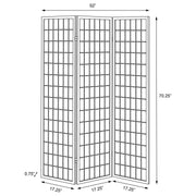 Carrie 3-Panel Room Divider Folding Shoji Screen Natural - 4621