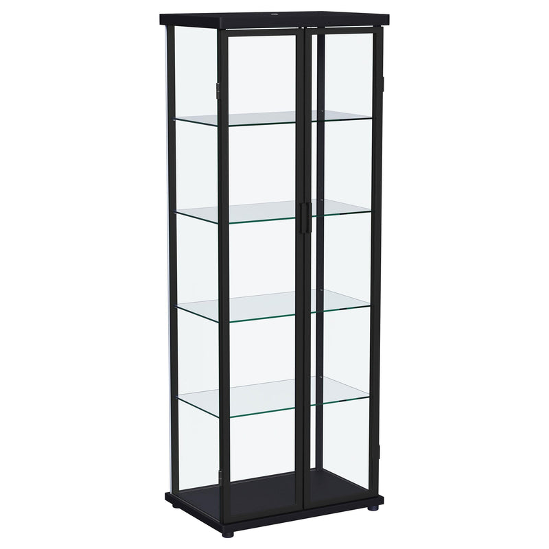 Carrillo 4-shelf Display Curio Cabinet with LED Lighting Black - 950400
