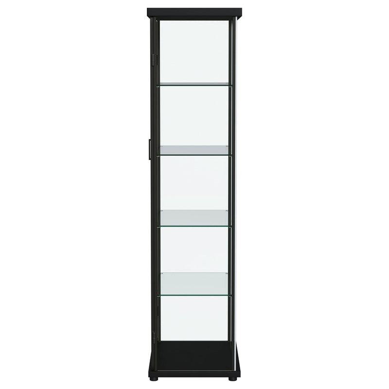 Carrillo 4-shelf Display Curio Cabinet with LED Lighting Black - 950400
