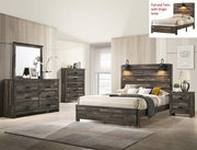 Carter Brown Full Panel Bed - Lara FurnitureFull Bed