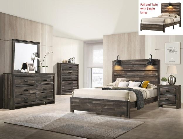 Carter Brown Panel Youth Bedroom Set - Lara FurnitureYouth Bedroom Set