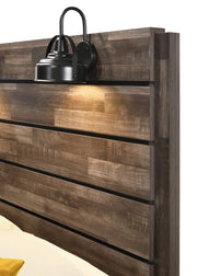 Carter Brown Platform Bedroom Set - Lara FurnitureBedroom Set