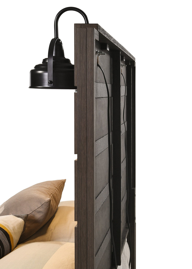 Carter Brown Platform Bedroom Set - Lara FurnitureBedroom Set