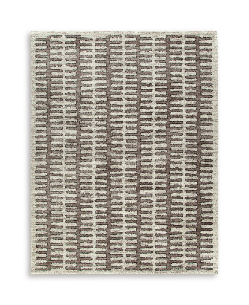 Cartlett White/Taupe/Black Extra Large Rug - R408670
