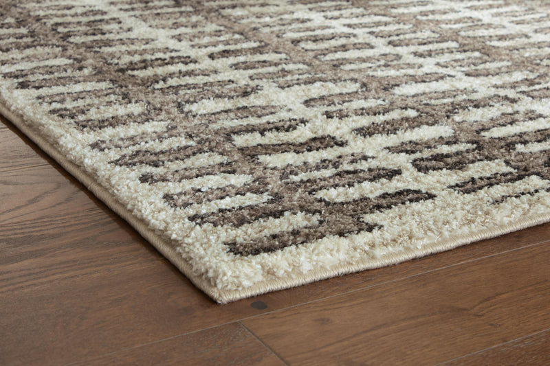 Cartlett White/Taupe/Black Extra Large Rug - R408670