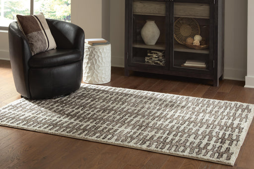 Cartlett White/Taupe/Black Medium Rug - R408672