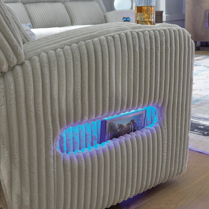 Carvara Alloy Power Reclining Loveseat with Console - PC6420318