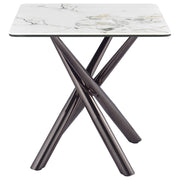 Carvell 2-piece Square Coffee and End Table Set Mirage White - 708138-S2