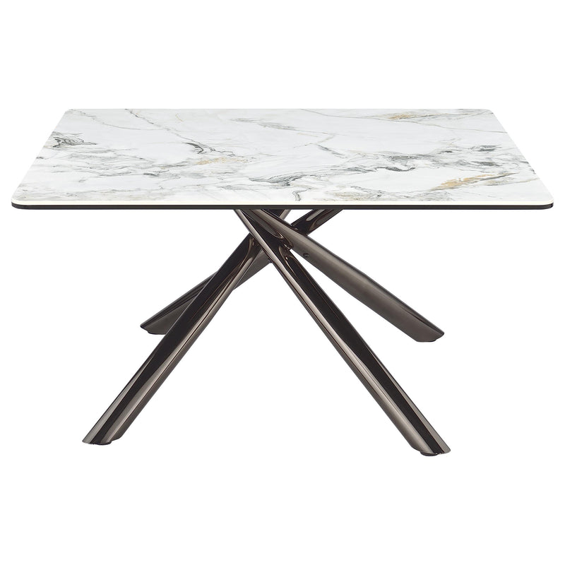 Carvell 2-piece Square Coffee and End Table Set Mirage White - 708138-S2