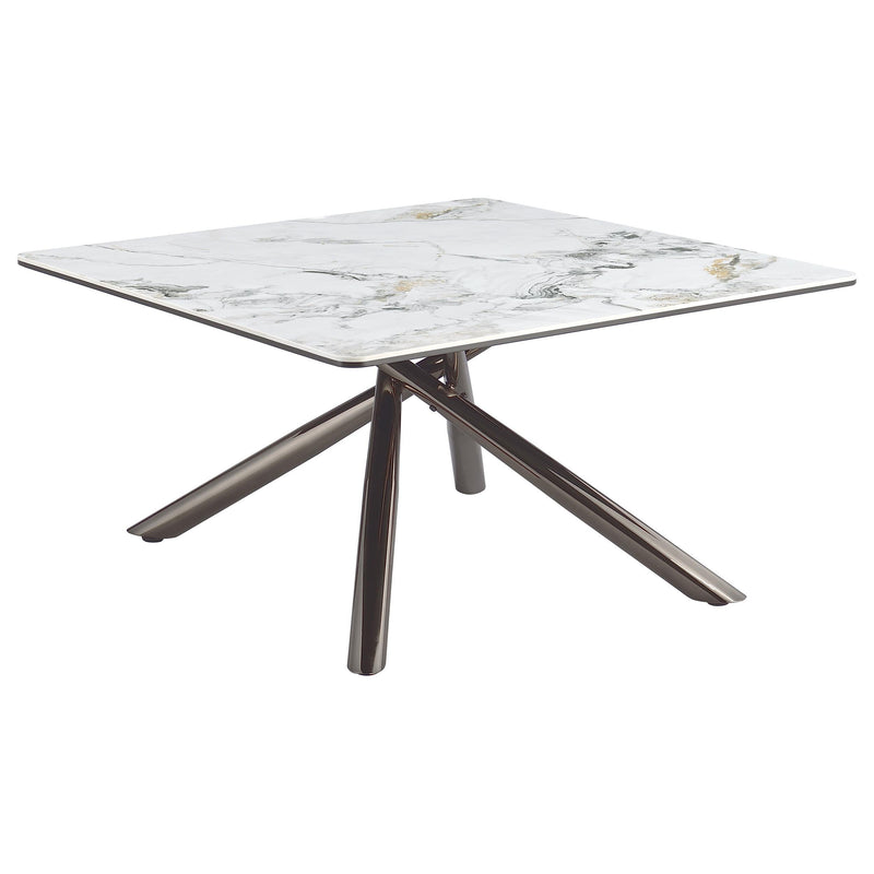Carvell Square Sintered Stone Top Coffee Table Mirage White - 708138