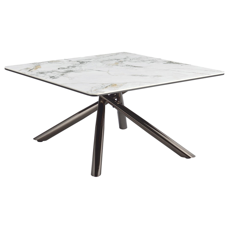 Carvell Square Sintered Stone Top Coffee Table Mirage White - 708138