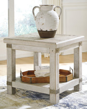 Carynhurst Coffee Table with 1 End Table in White Wash Gray - PKG008675