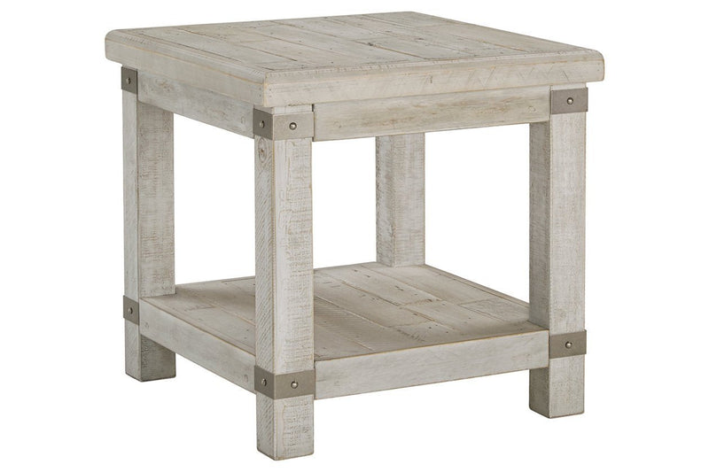 Carynhurst White Wash Gray End Table - Lara FurnitureEnd Table