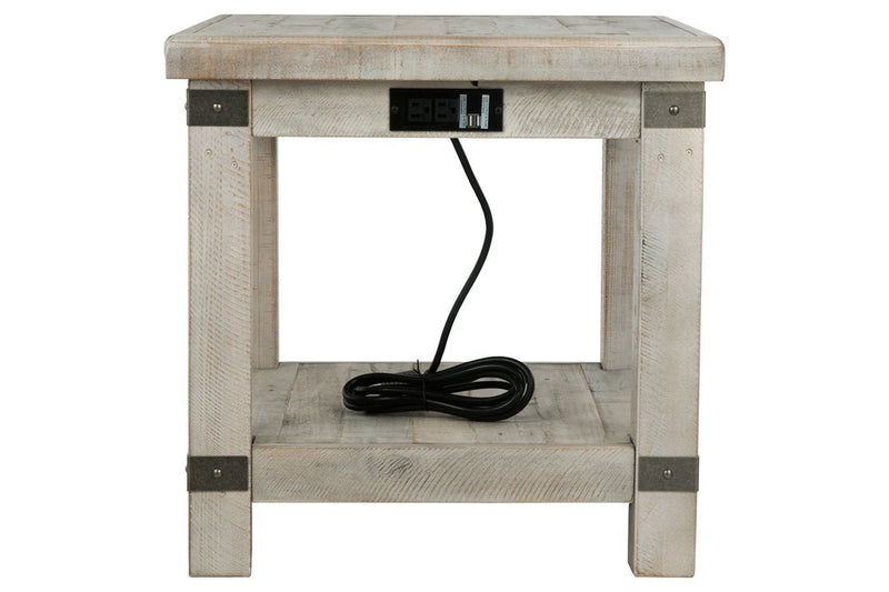 Carynhurst White Wash Gray End Table - Lara FurnitureEnd Table
