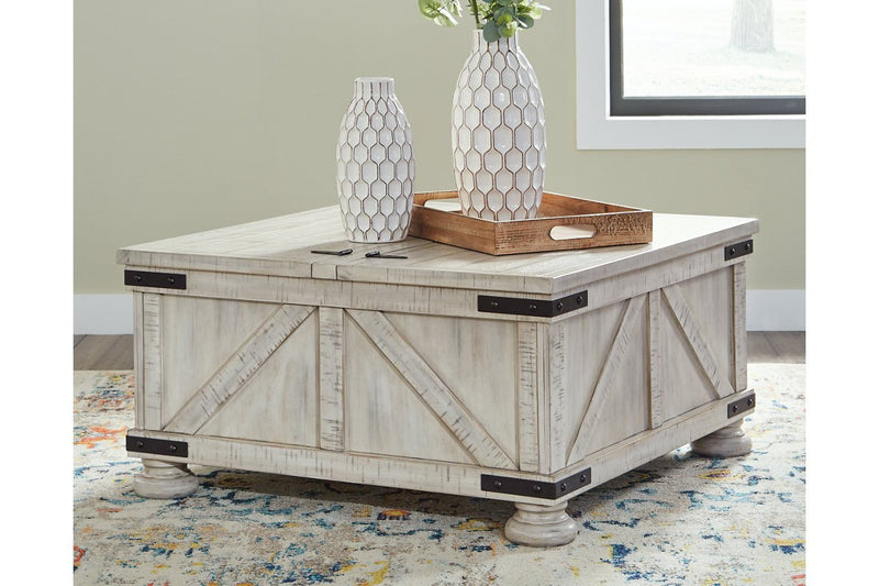 Carynhurst Whitewash Coffee Table - Lara FurnitureCoffee Table