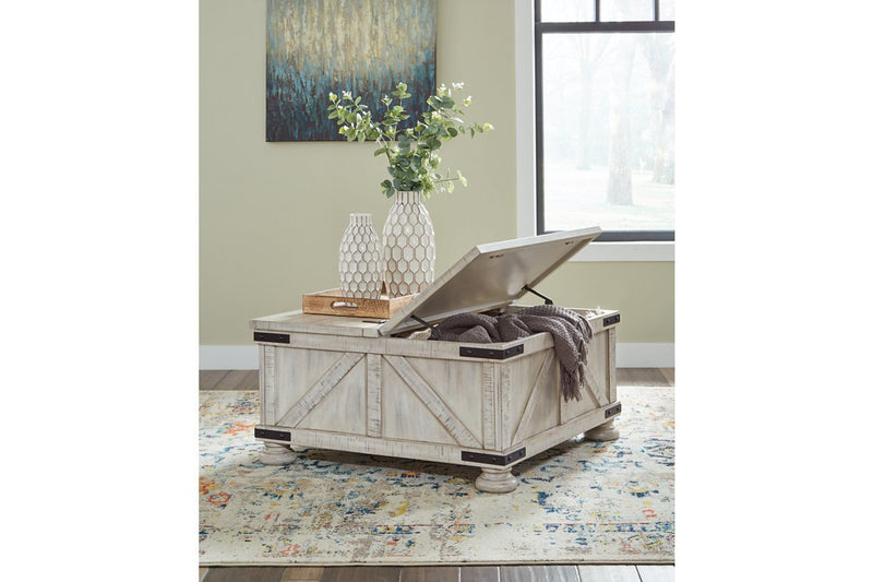 Carynhurst Whitewash Coffee Table - Lara FurnitureCoffee Table