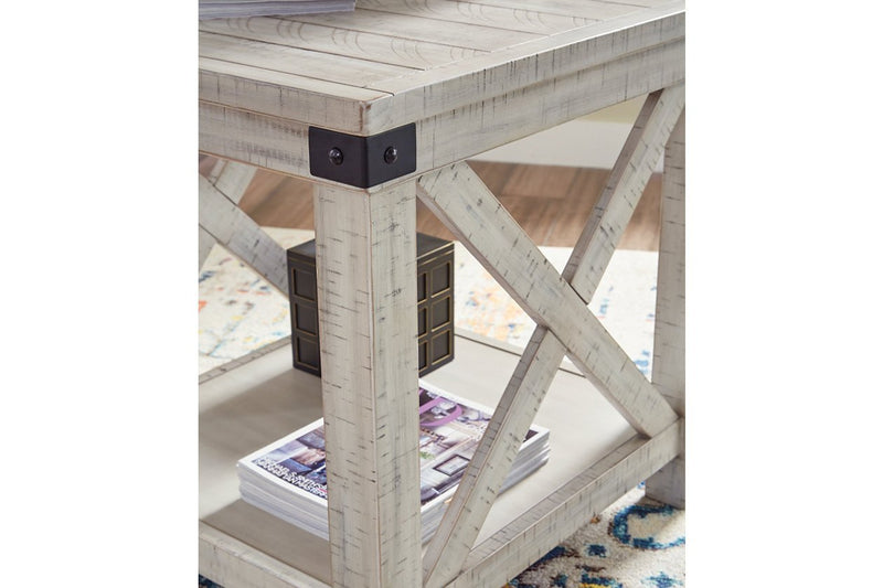 Carynhurst Whitewash End Table - Lara FurnitureEnd Table