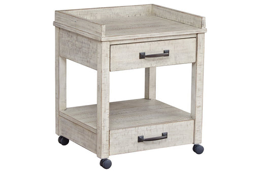 Carynhurst Whitewash Printer Stand - Gate FurniturePrinter Stand