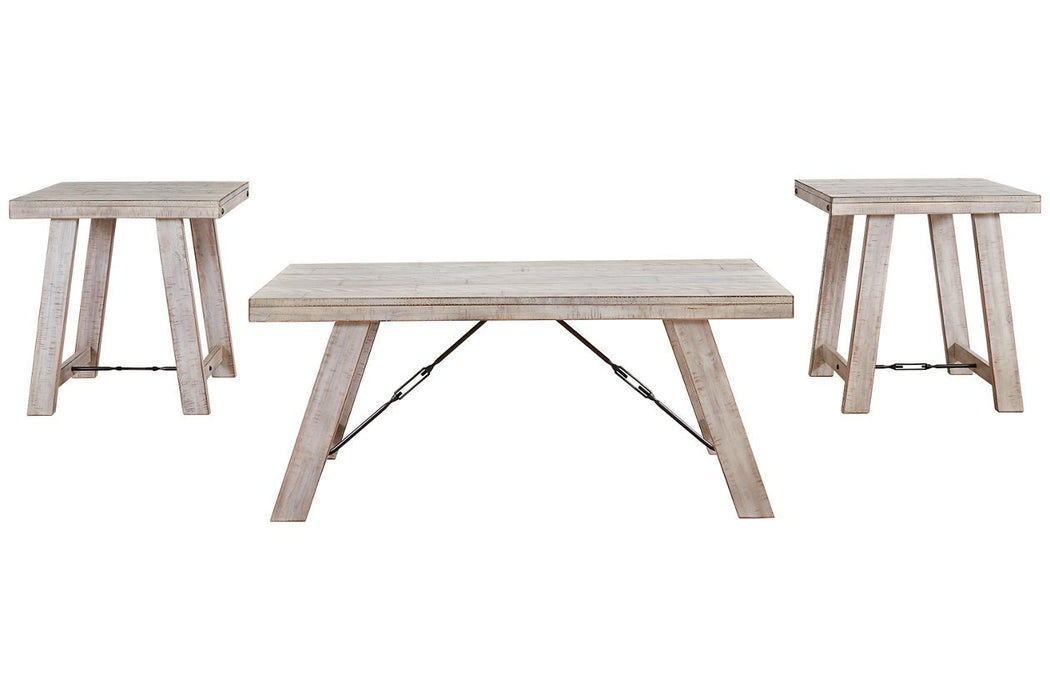 Carynhurst Whitewash Table (Set of 3) - T356-13 - Gate Furniture