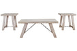Carynhurst Whitewash Table (Set of 3) - T356-13 - Gate Furniture