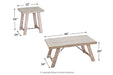 Carynhurst Whitewash Table (Set of 3) - T356-13 - Gate Furniture