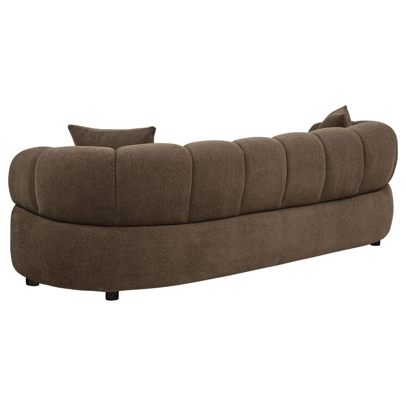 Casarin Fabric 3-Piece Channel-Back Sofa Set Brown - 511251-S3