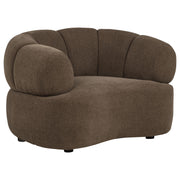 Casarin Fabric 3-Piece Channel-Back Sofa Set Brown - 511251-S3