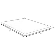 Cascade 3-inch Twin Cool Memory Foam Mattress Topper - 350419T