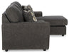 Cascilla Slate Sofa Chaise - Gate FurnitureSectional