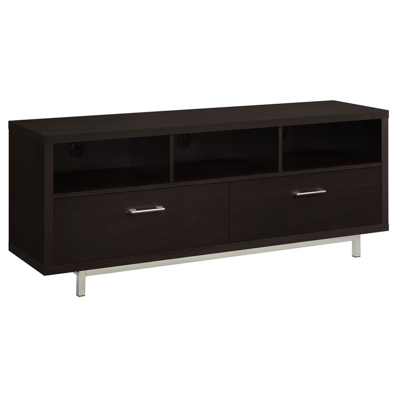 Casey 2-drawer Engineered Wood 60-inch TV Stand Cappuccino - 701973