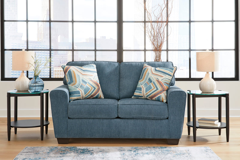 Cashton Blue Living Room Set - Lara FurnitureLiving Room Set