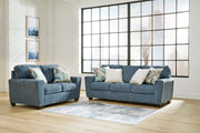 Cashton Blue Living Room Set - Lara FurnitureLiving Room Set