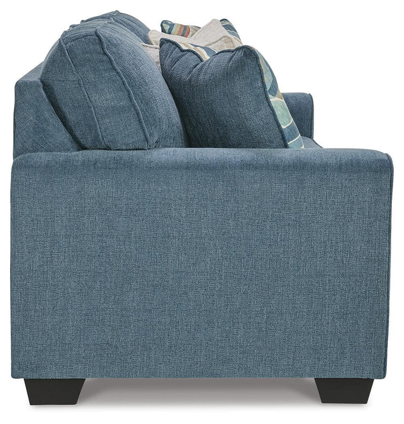 Cashton Blue Queen Sofa Sleeper and Loveseat - 40605U4