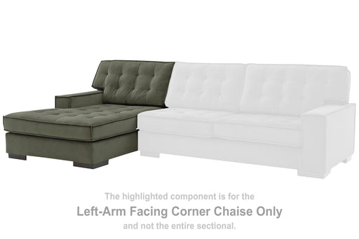 Caspian-Town Olive Left-Arm Facing Corner Chaise - PC6170216