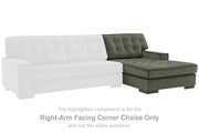 Caspian-Town Olive Right-Arm Facing Corner Chaise - PC6170217