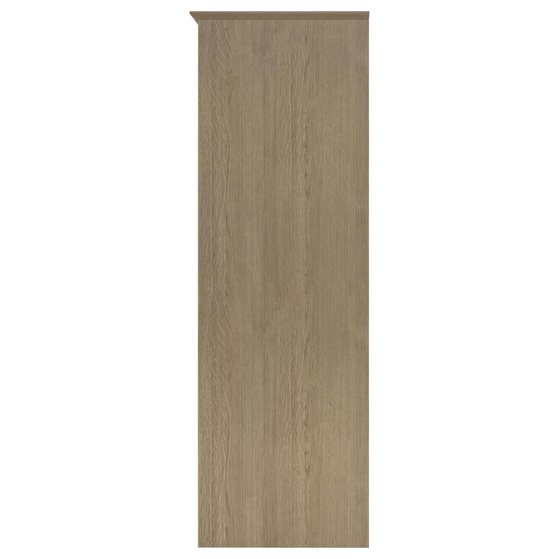 Cassara 2-door Bedroom Wardrobe Storage Cabinet Armoire Latte - 950446