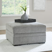 Casselbury Cement 2-Piece Sectional with Ottoman from Ashley - Lara Furniture