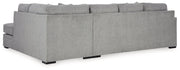 Casselbury Cement 2-Piece Sectional with Ottoman from Ashley - Lara Furniture