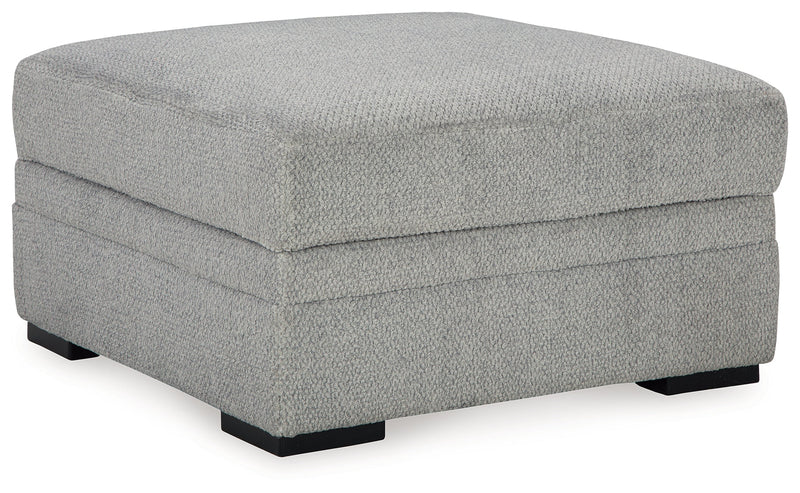 Casselbury Cement 2-Piece Sectional with Ottoman from Ashley - Lara Furniture